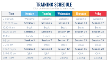 training-schedule